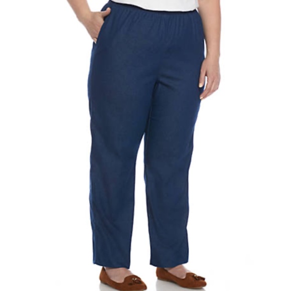 Alfred Dunner Pants - Alfred Dunner Plus Size Classic Pant Size 18W